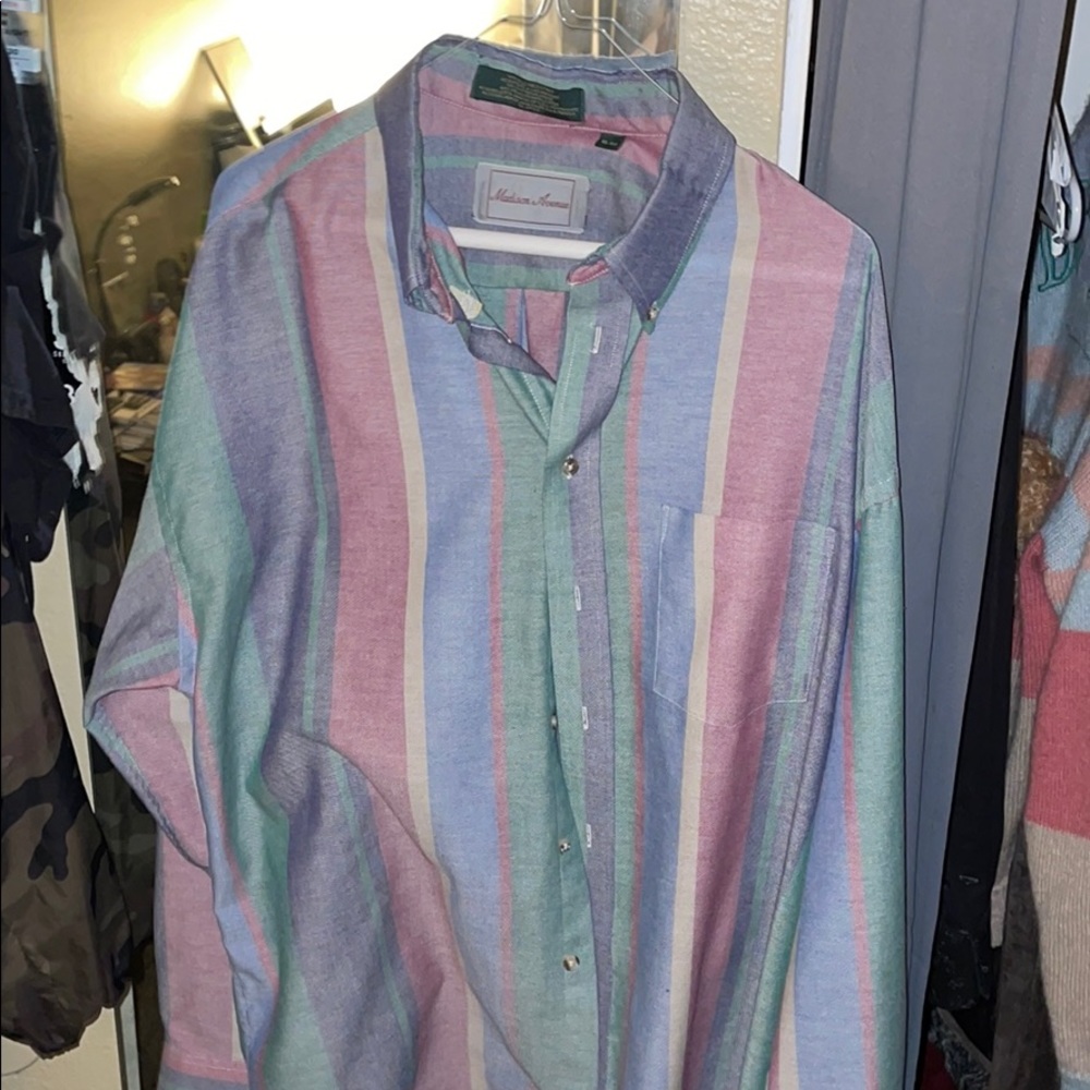 Madison Avenue Button Up Mens Shirt